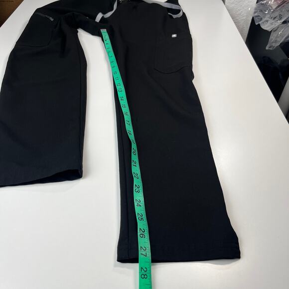 Figs Scrub Set Black Yola Skinny Pants XSP Catarina Top XSP Catarina Slim Top XS - Picture 14 of 16